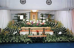 自宅葬花祭壇