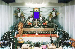 自宅葬花祭壇
