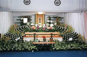 自宅葬花祭壇